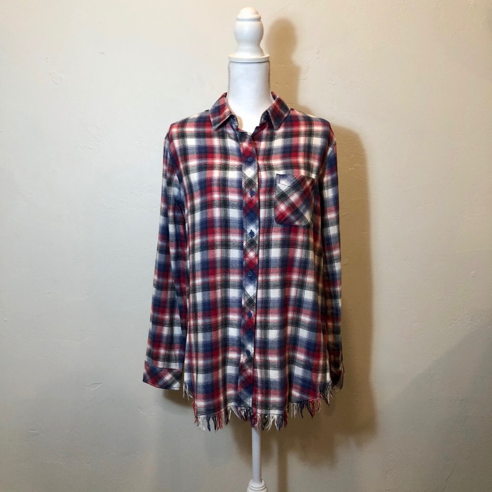 Beachlunchlounge Plaid Button Down Shirt